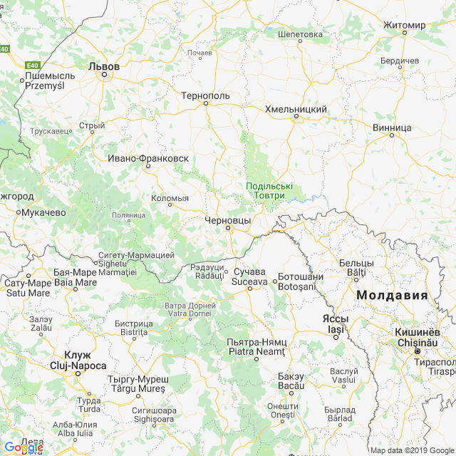 карта Черновицкая область