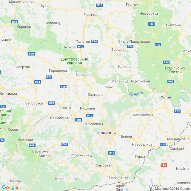 карта Черновицкий район