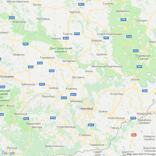 карта Чернівецький район