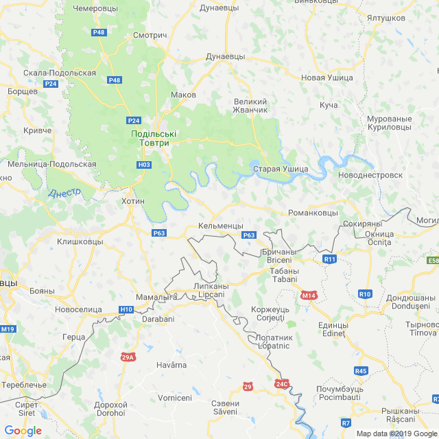 карта Днестровский район