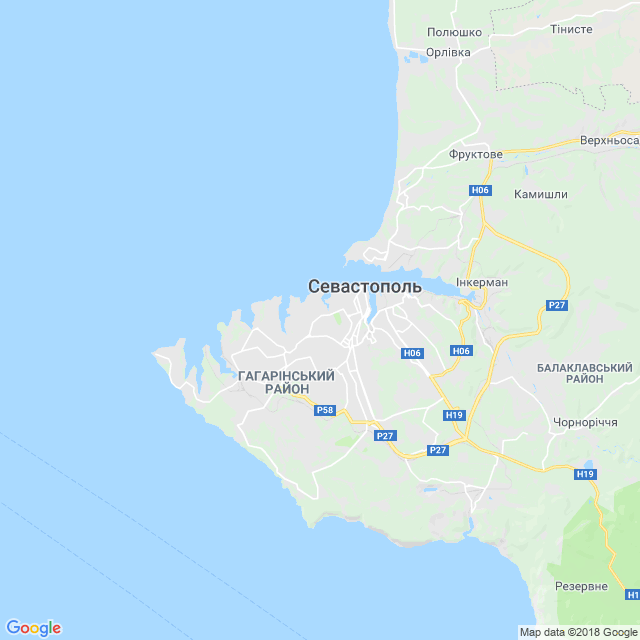 карта Севастополь