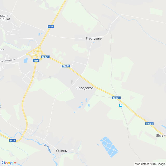 карта Заводское