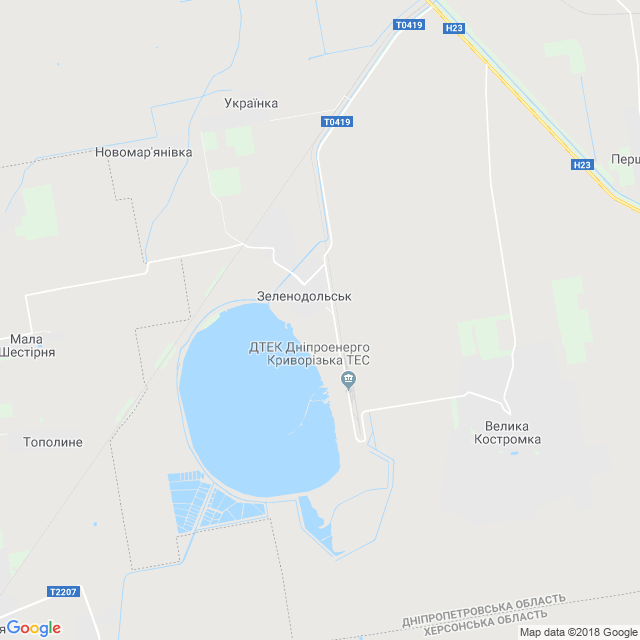 карта Зеленодольськ