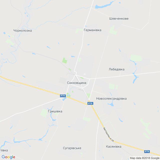 карта Сахновщина