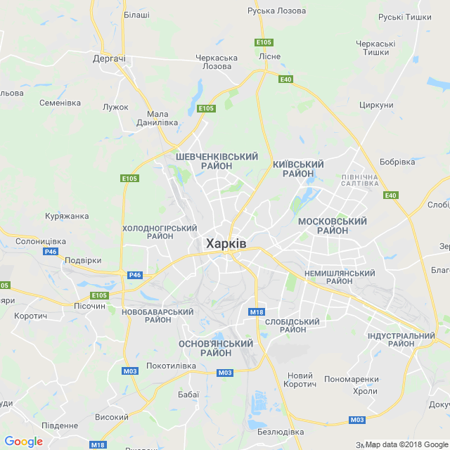 карта Харків
