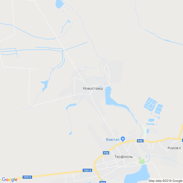 карта Новоставці