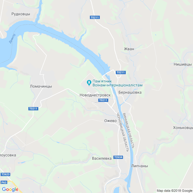 карта Новоднестровск