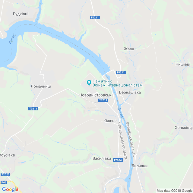 карта Новодністровськ