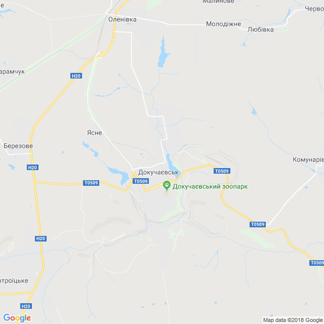 карта Докучаєвськ