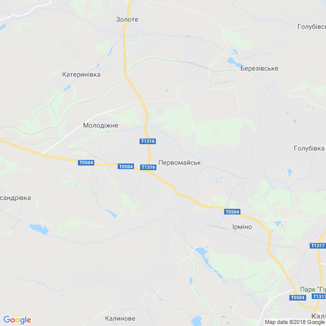 карта Первомайськ
