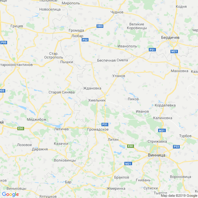 карта Хмельницкий район