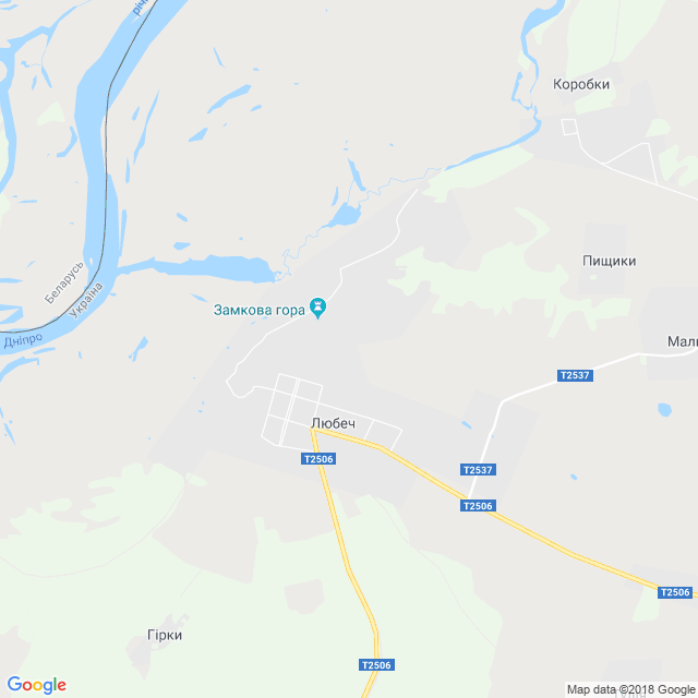 карта Любеч