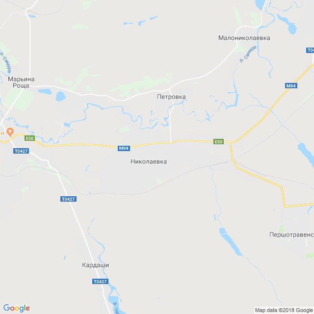 карта Николаевка