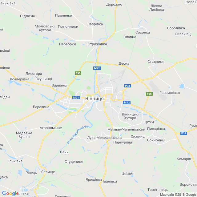 карта Вінниця