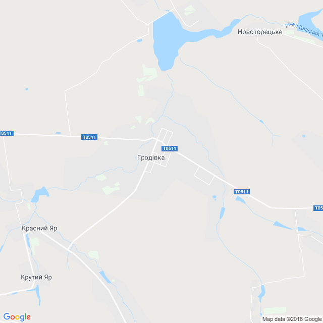 карта Гродівка