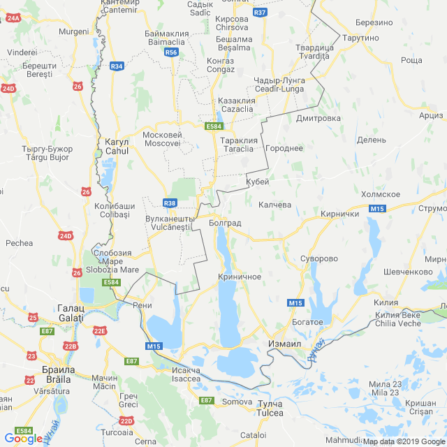 карта Болградский район