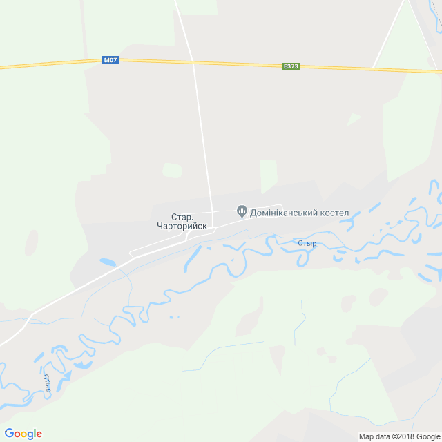 карта Старый Чарторийск