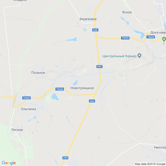 карта Новотроицкое