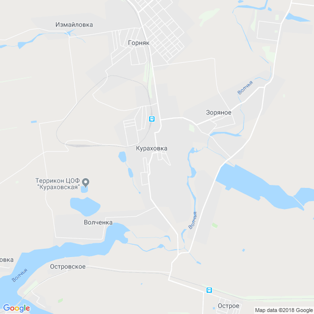 карта Кураховка