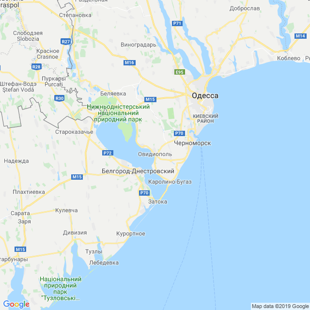 карта Одесский район