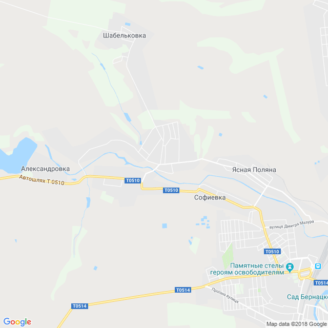 карта Шабельковка