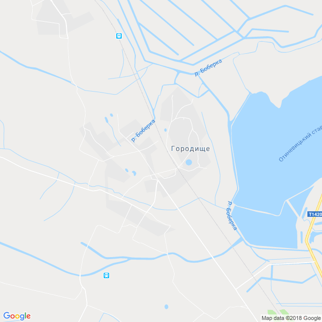 карта Городище