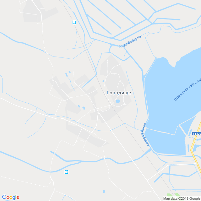 карта Городище
