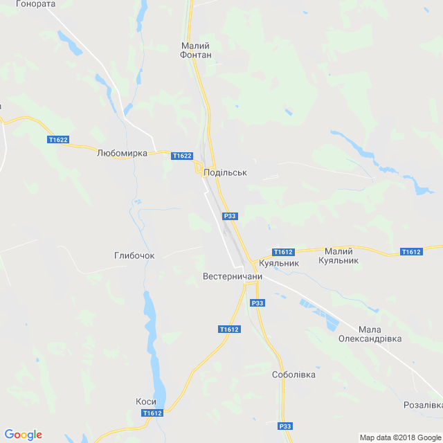 карта Подільськ