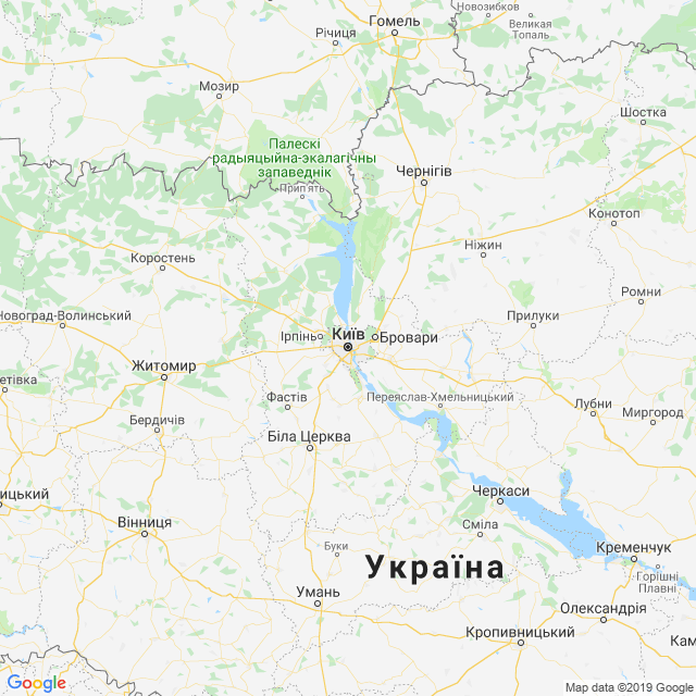 карта Київська область