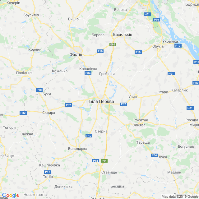 карта Білоцерківський район