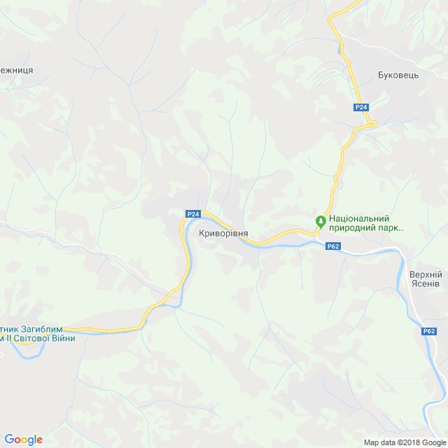 карта Криворівня