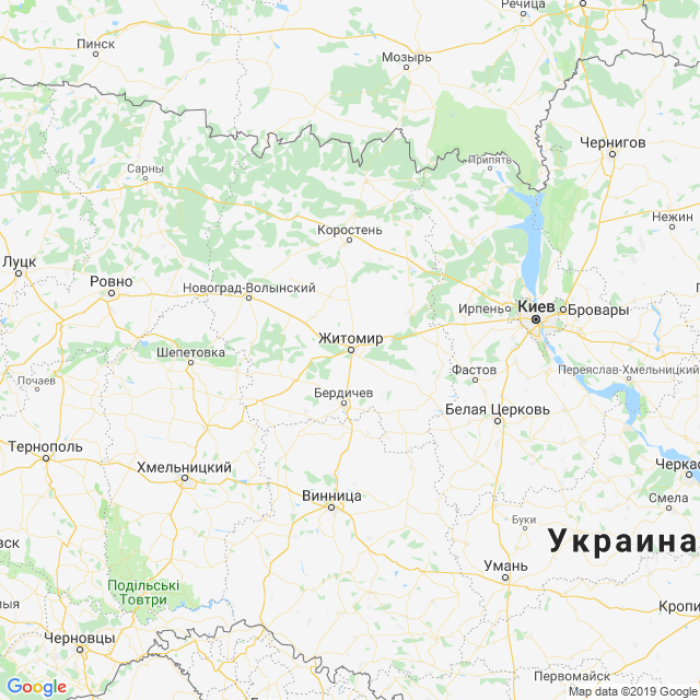 карта Житомирская область