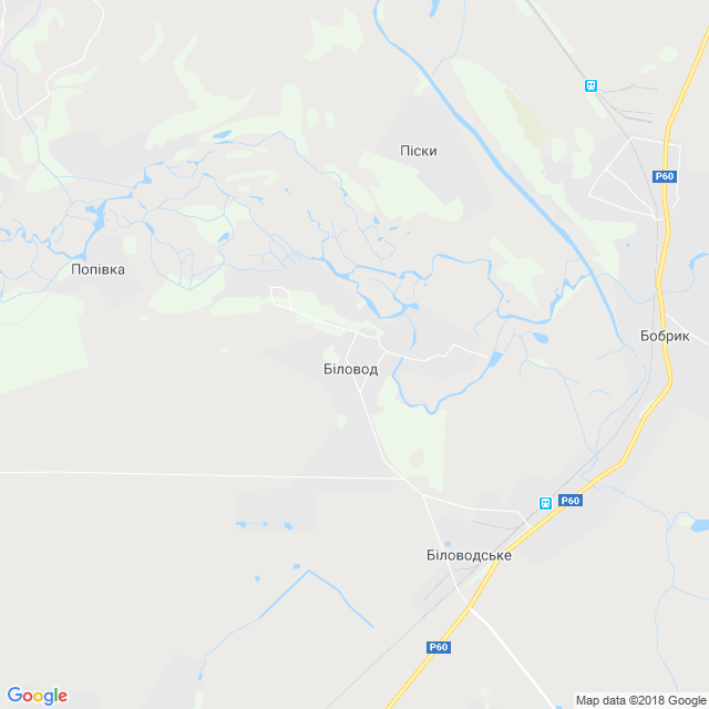 карта Біловод