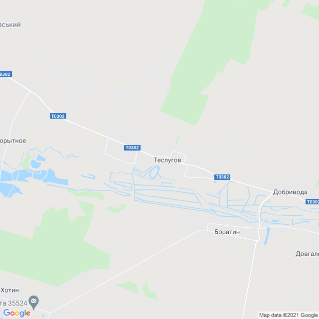 карта Теслугов