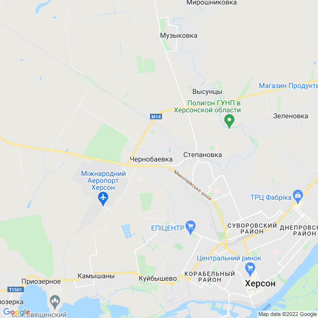 карта Чернобаевка