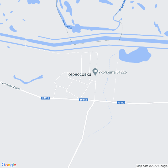 карта Керносовка