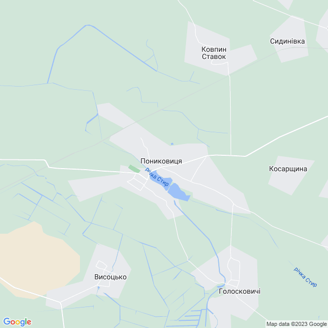 карта Пониковиця