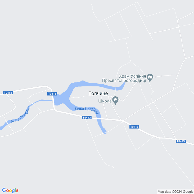 карта Топчине