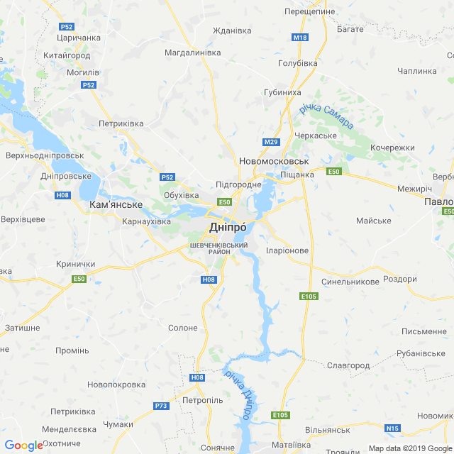 карта Дніпровський район