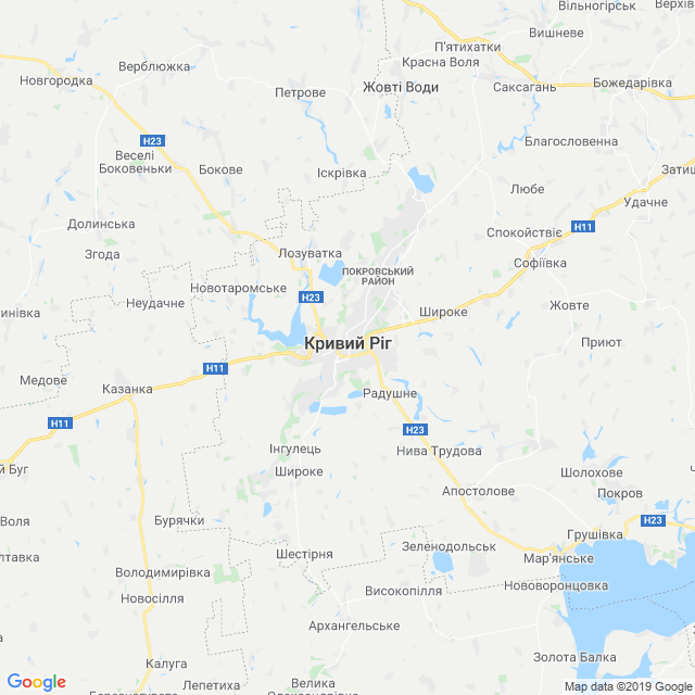 карта Криворізький район