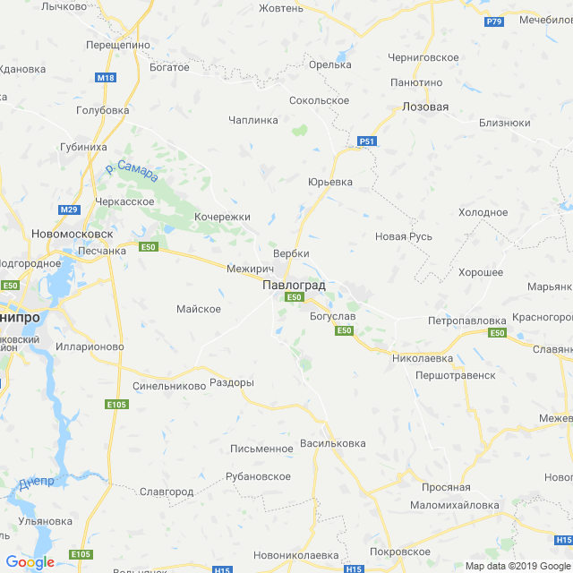 карта Павлоградский район