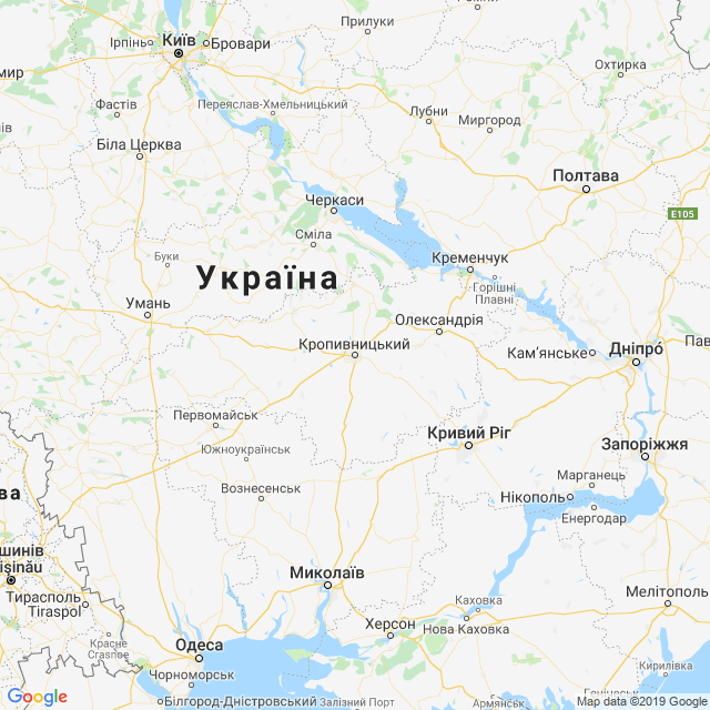 карта Кіровоградська область