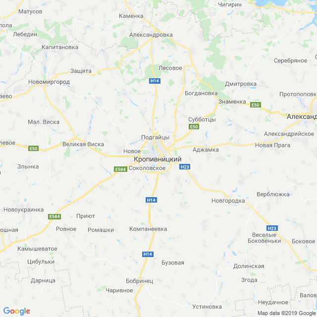 карта Кропивницкий район