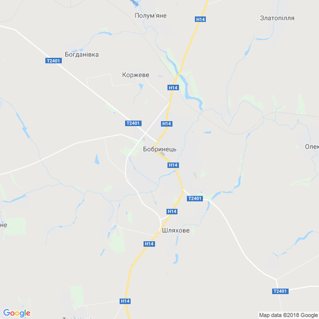 карта Бобринець