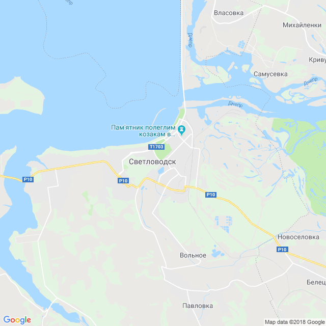 карта Светловодск