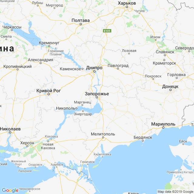 карта Запорожская область