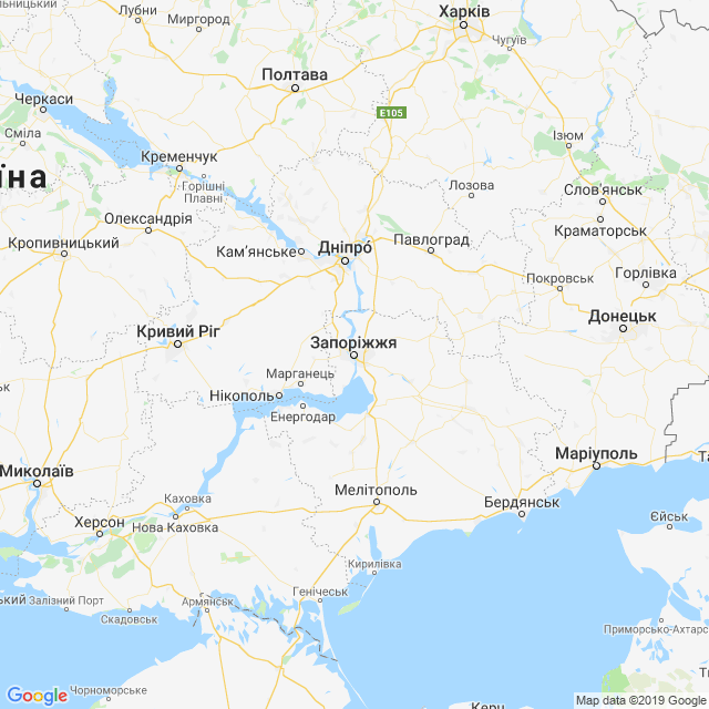 карта Запорізька область
