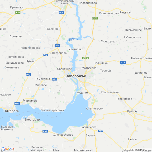 карта Запорожский район