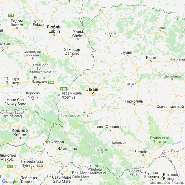 карта Львівська область