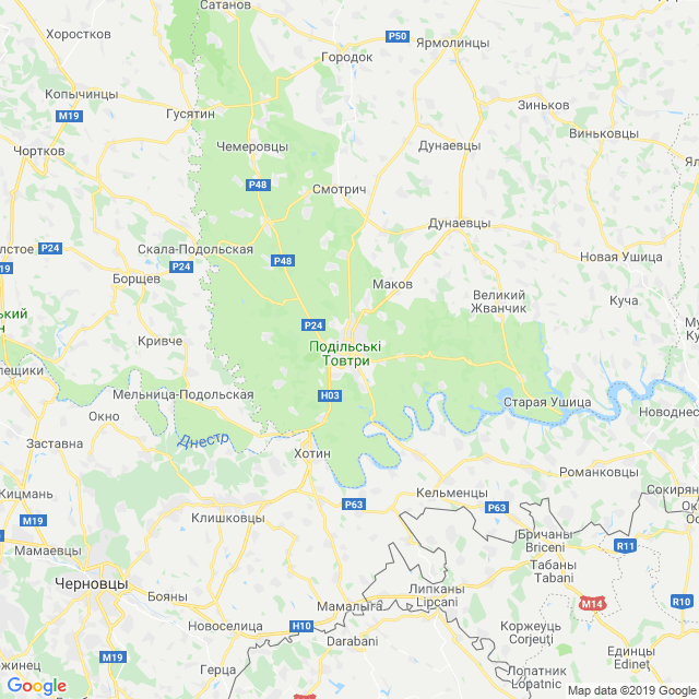 карта Каменец-Подольский район